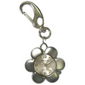 Silver Flower Shape Key Chain Quartz Watch